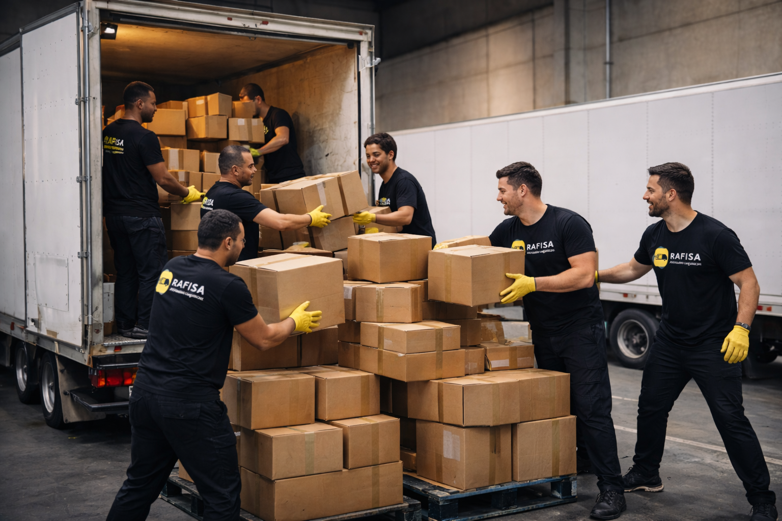 Equipe Rafisa Log na doca